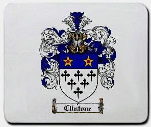 Clintone coat of arms mouse pad