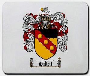 Hallet coat of arms mouse pad