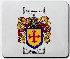 Aynslie coat of arms mouse pad