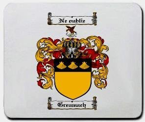 Greumach coat of arms mouse pad