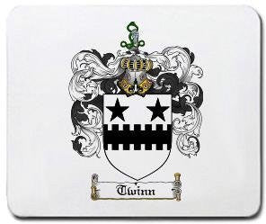 Twinn coat of arms mouse pad