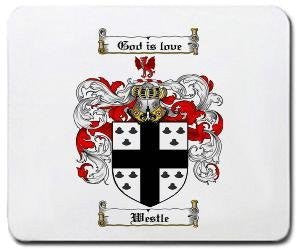 Westle coat of arms mouse pad