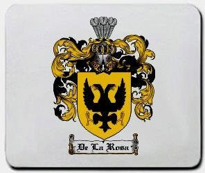De-la-rosa coat of arms mouse pad