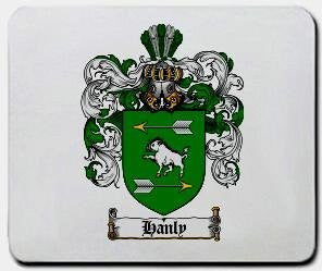 Hanly coat of arms mouse pad