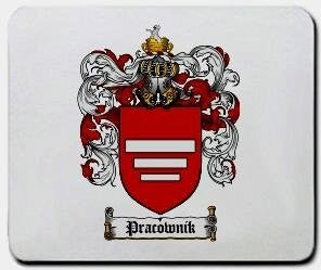 Pracownik coat of arms mouse pad