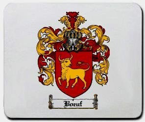 Boeuf coat of arms mouse pad