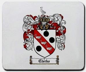 Clerke coat of arms mouse pad
