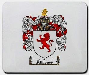 Allbones coat of arms mouse pad