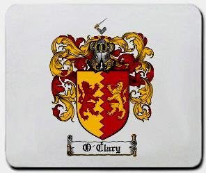 O'clary coat of arms mouse pad