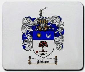 Beirne coat of arms mouse pad
