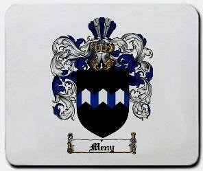 Meny coat of arms mouse pad