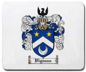 Vigneau coat of arms mouse pad