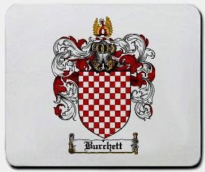 Burchett coat of arms mouse pad