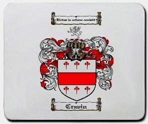 Cravin coat of arms mouse pad