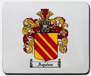 Aquino coat of arms mouse pad