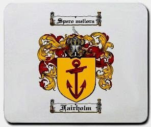Fairholm coat of arms mouse pad