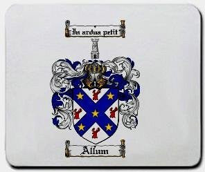 Allum coat of arms mouse pad