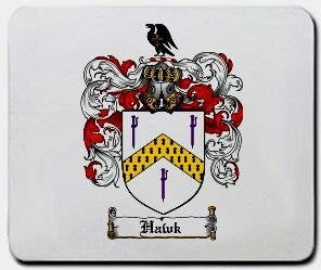 hauck family crest Hawk Family Shield / Coat Of Arms Mouse Pad – Family Crests / Coat of Arms Gifts