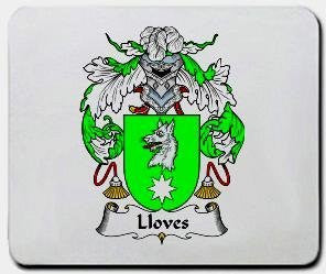 Lloves coat of arms mouse pad