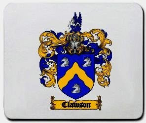 Clawson coat of arms mouse pad