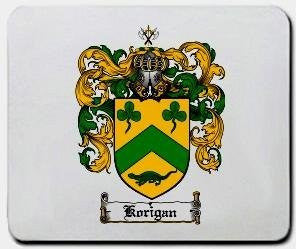 Korigan coat of arms mouse pad