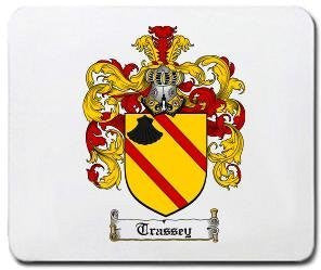 Trassey coat of arms mouse pad