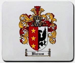Bierens coat of arms mouse pad