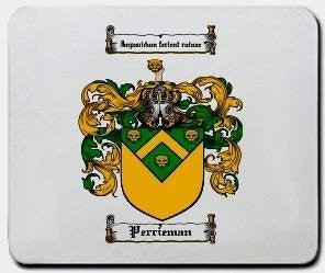 Perrieman coat of arms mouse pad