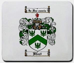 Bluet coat of arms mouse pad