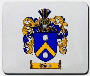 Quirk coat of arms mouse pad