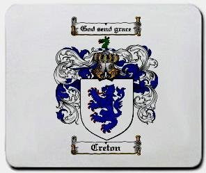 Creton coat of arms mouse pad