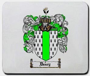 Deacy coat of arms mouse pad