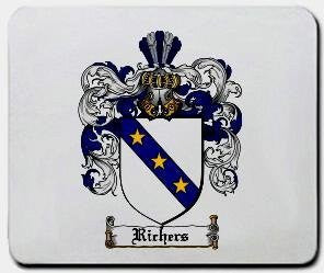 Richers coat of arms mouse pad