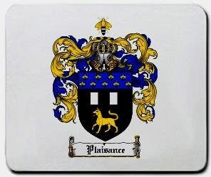 Plaisance coat of arms mouse pad