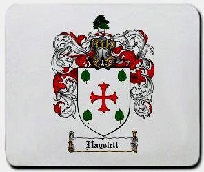 Hayslett coat of arms mouse pad