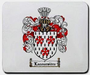 Lacoursiere coat of arms mouse pad
