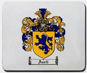 Avril coat of arms mouse pad