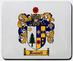 Razzell coat of arms mouse pad