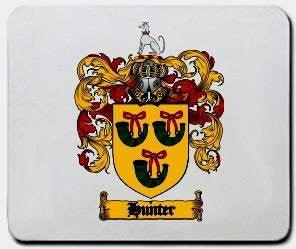 Hunter coat of arms mouse pad