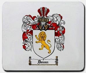 Devan coat of arms mouse pad