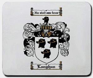 Langhan coat of arms mouse pad