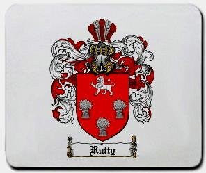 Rutty coat of arms mouse pad