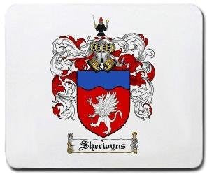 Sherwyns coat of arms mouse pad