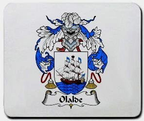 Olalde coat of arms mouse pad