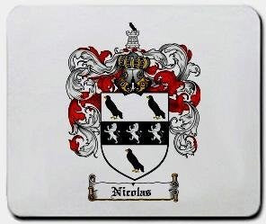 Nicolas coat of arms mouse pad