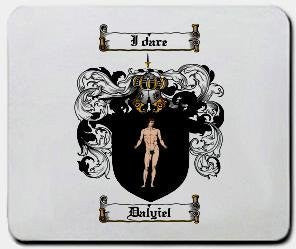 Dalyiel coat of arms mouse pad