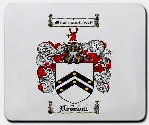 Rosewell coat of arms mouse pad