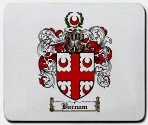 Barnam coat of arms mouse pad
