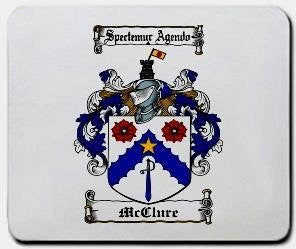 Mcclure coat of arms mouse pad