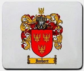 Imbert coat of arms mouse pad
